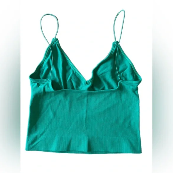 FP Movement intimately green v-neck brami forest green NWOT - Picture 9 of 10